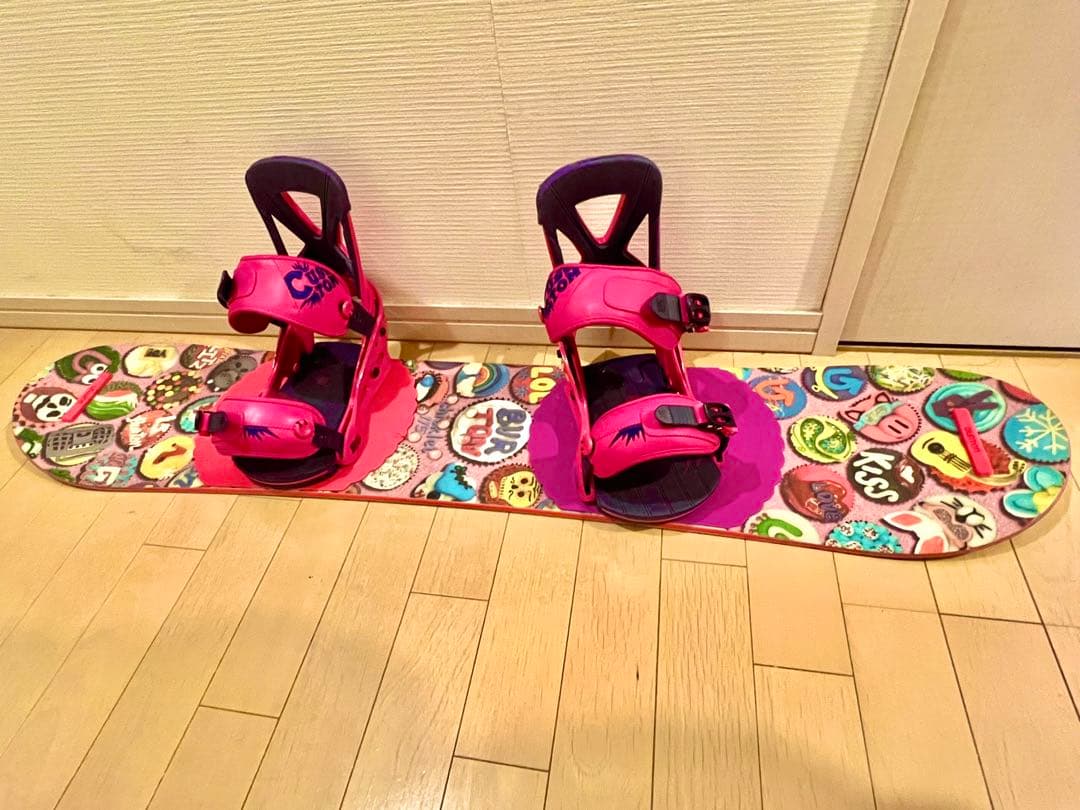 BURTON バートン　スノーボード 113cm　ボードビンディング２点セット