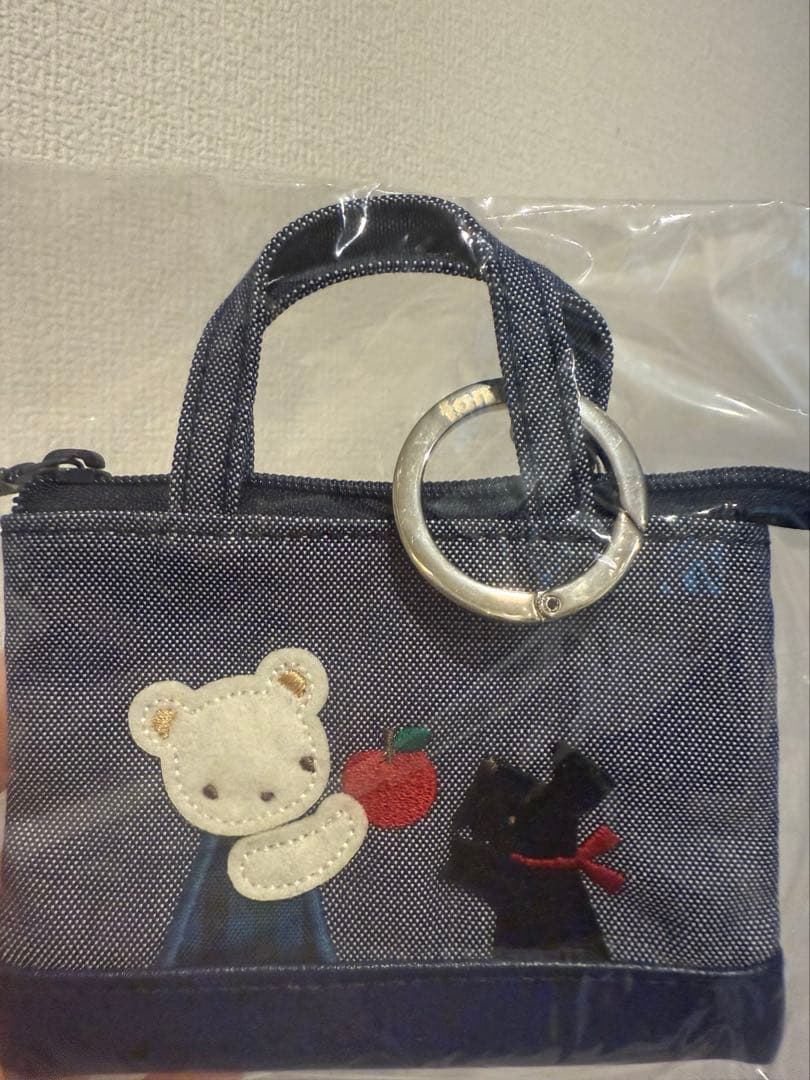 【新品未使用】ミニデニムバック　ファミリア　familiar