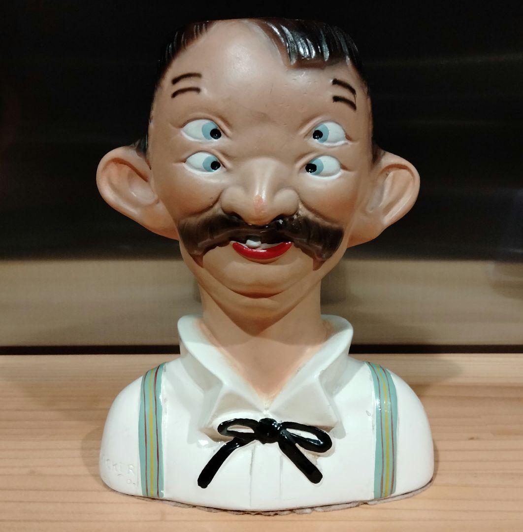 美品 ビンテージ 四つ目　4つ目　置物　ミッドセンチュリー　酔っ払い