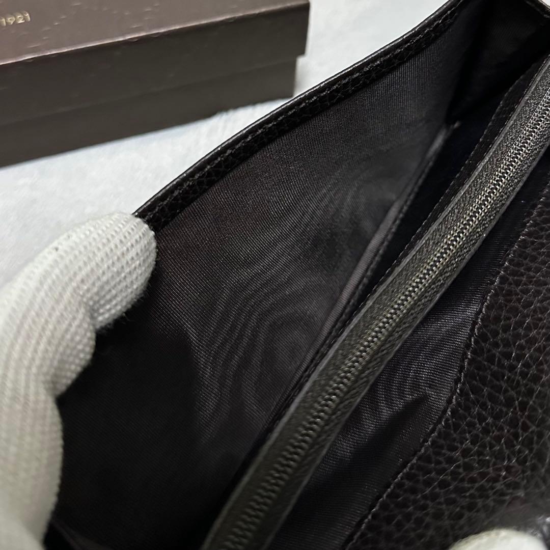 GUCCI グッチ　長財布　ブラウン　グッチシマ　GG