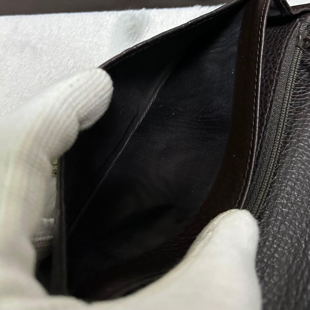 GUCCI グッチ　長財布　ブラウン　グッチシマ　GG