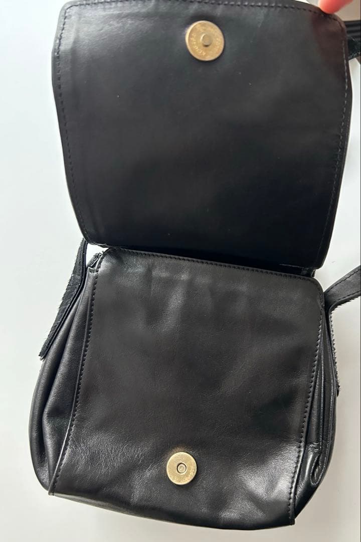 dnky ダナキャラン　レザー　ショルダーバッグ　ハラコ