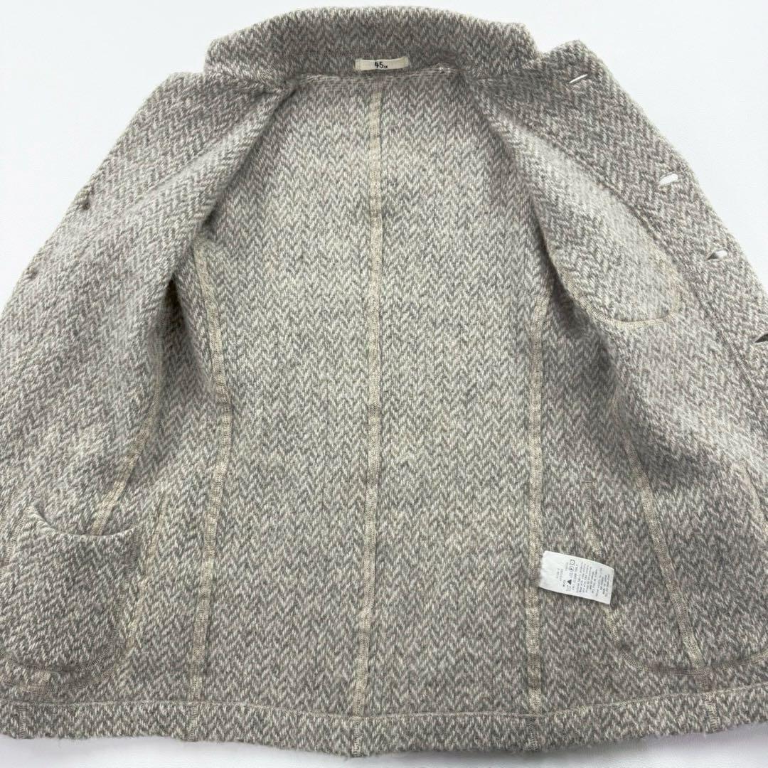 45R シェットランドヘリンボンジャケット テーラードジャケット ヘリンボーン