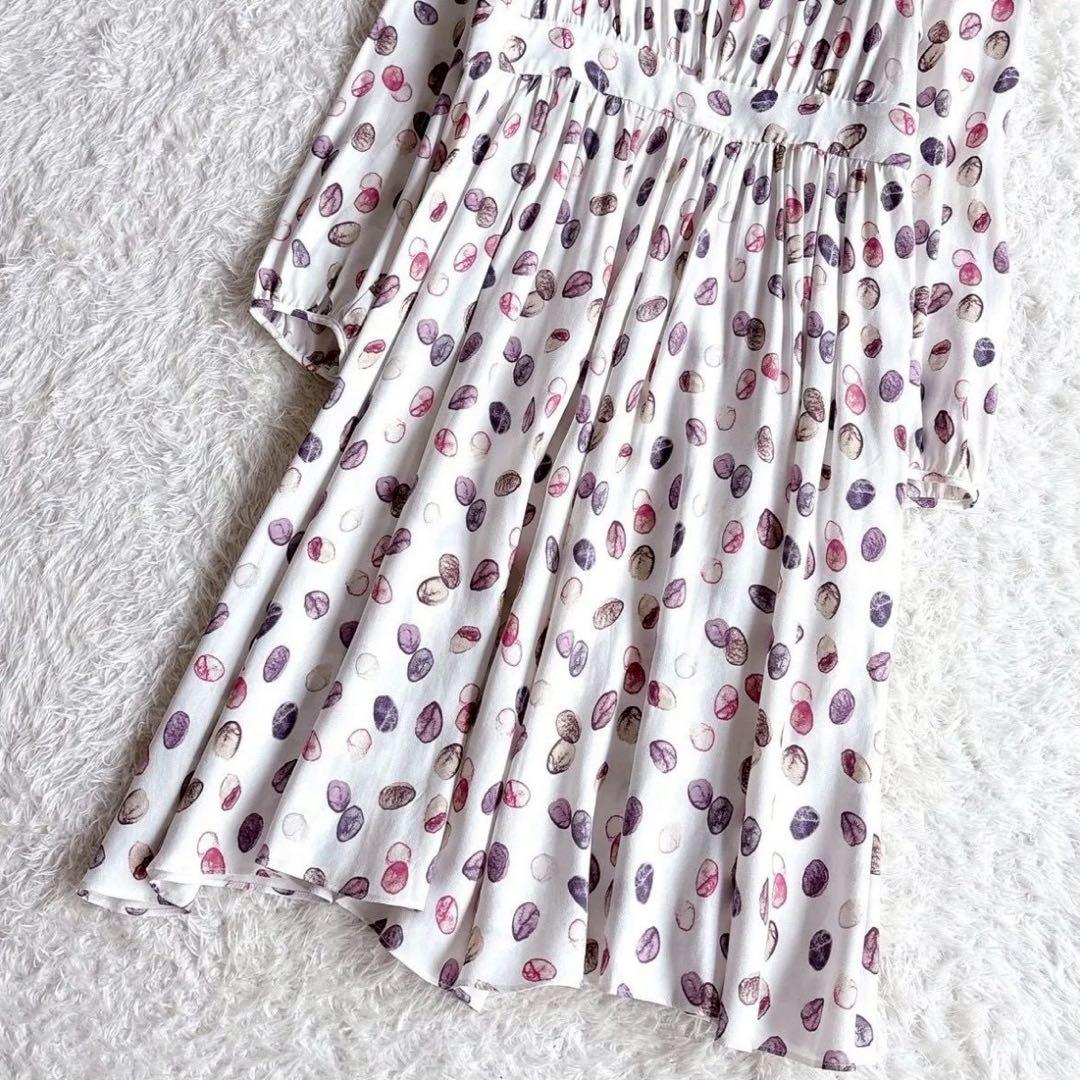 美品✨マックスマーラ　マックスアンドコー　水彩風プリントロングワンピース　近年品