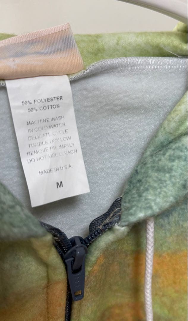 90s usa製 馬柄 ジップアップ フーディー スウェット itimi