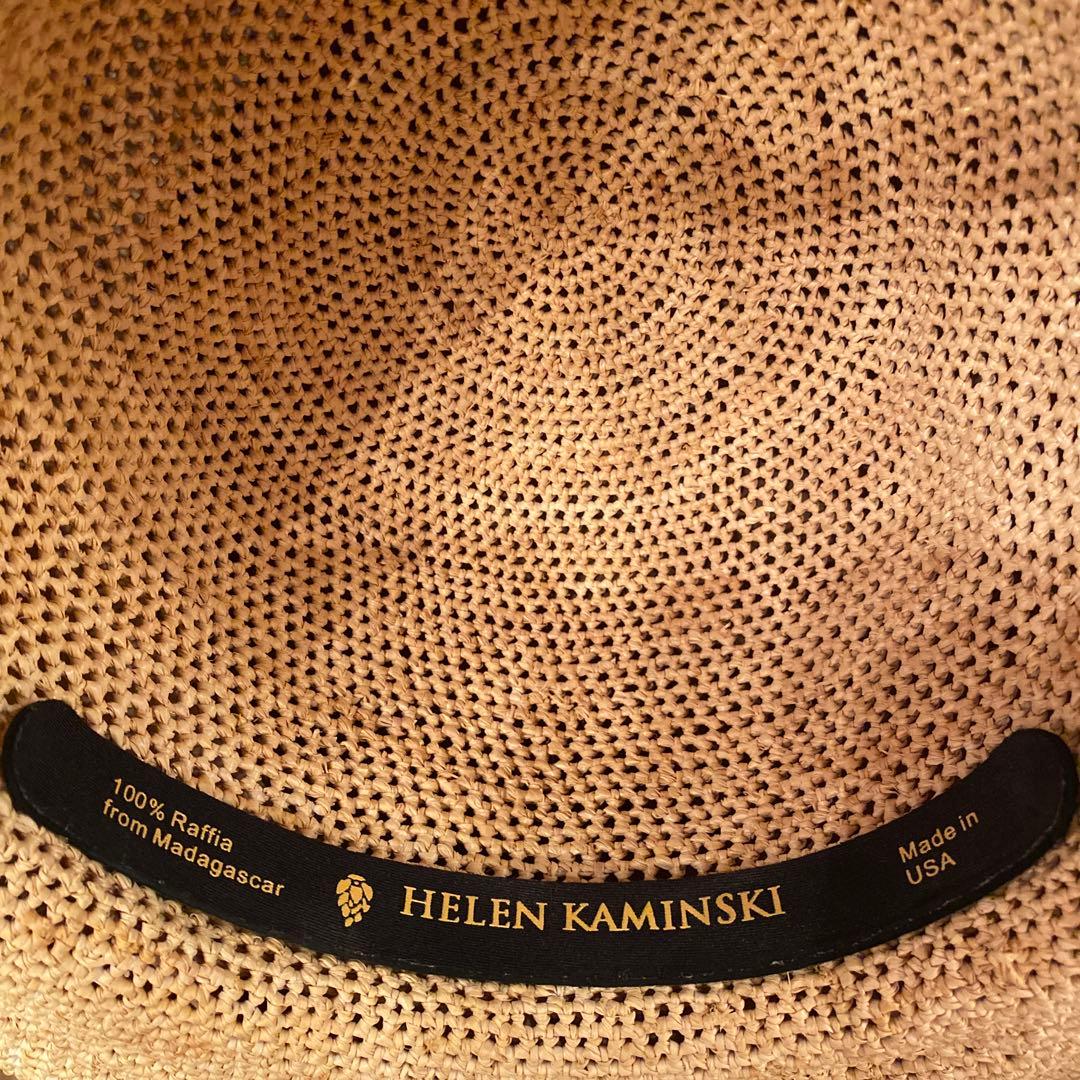 ヘレンカミンスキー　ラフィアハット麦わら帽子 ベージュ