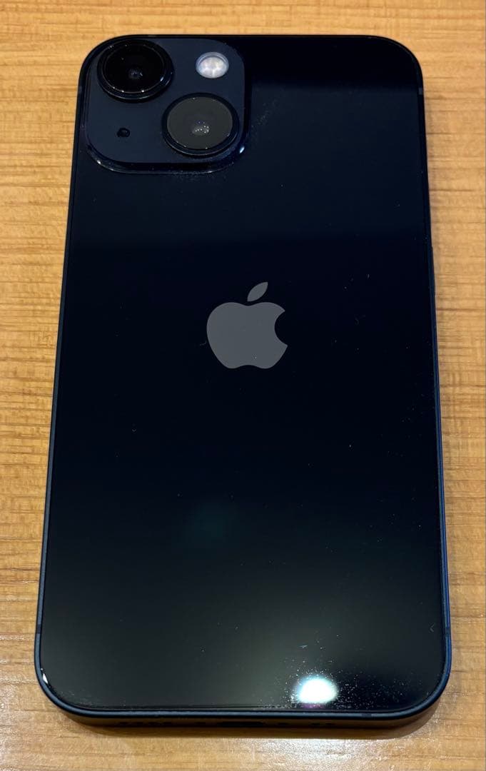 iPhone 13 mini ミッドナイト 本体一式(新品ガラスフィルム別添)