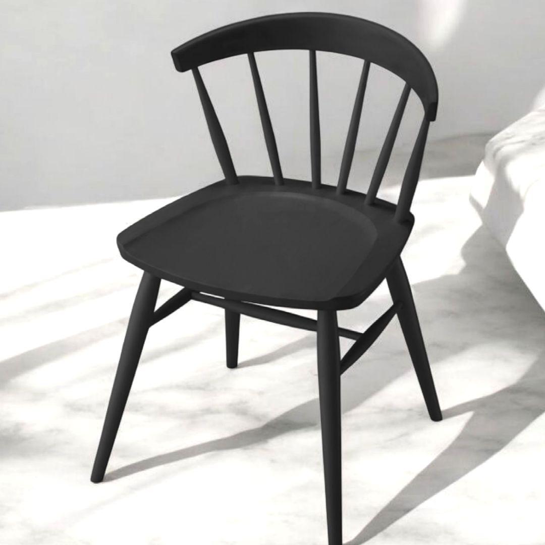 238】Oliver　オリバー　ダイニングチェア　ウィンザーチェア　希少ブラック