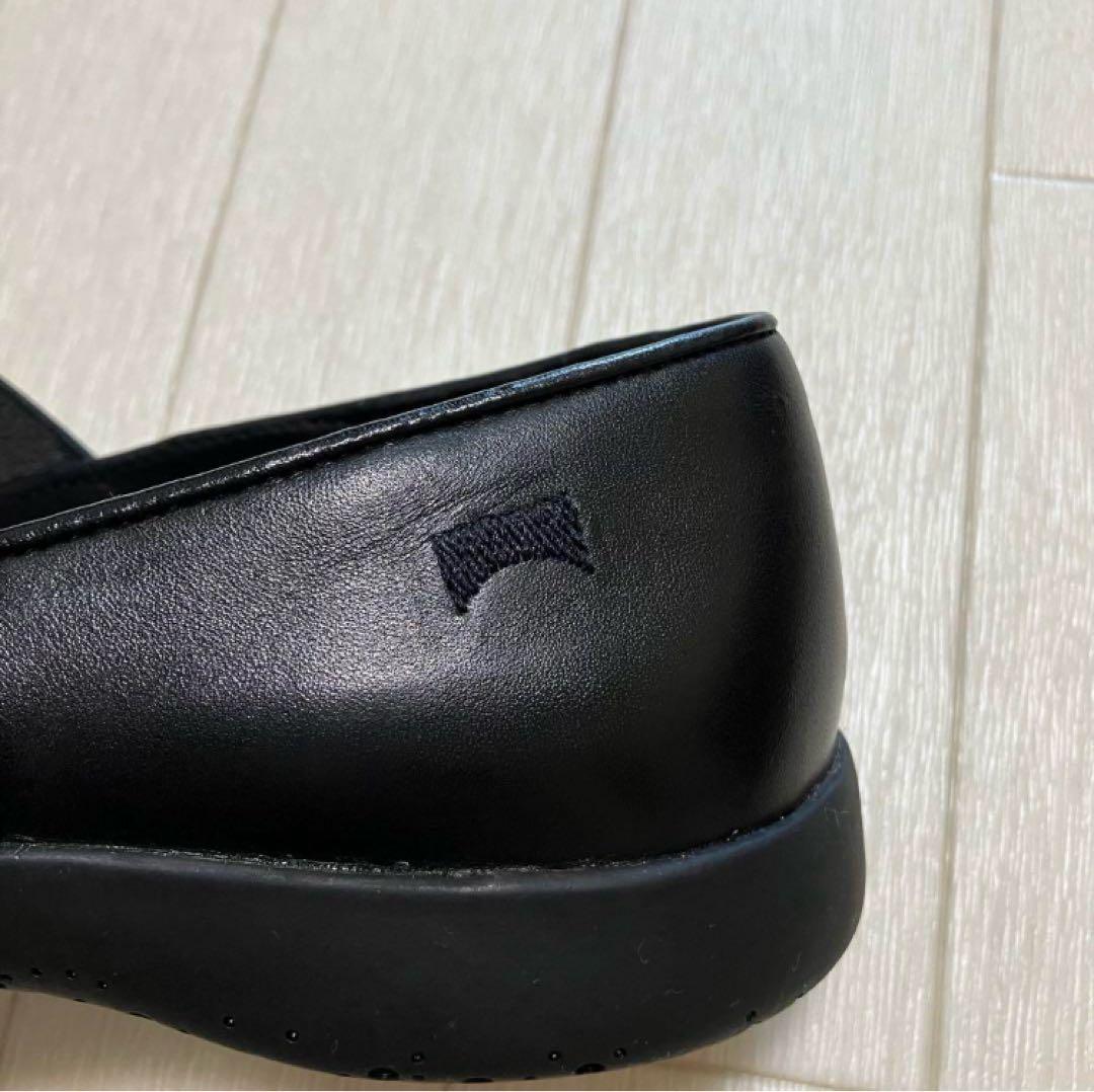 【美品】カンペール CAMPER スパイラルコメット フラットシューズ36黒