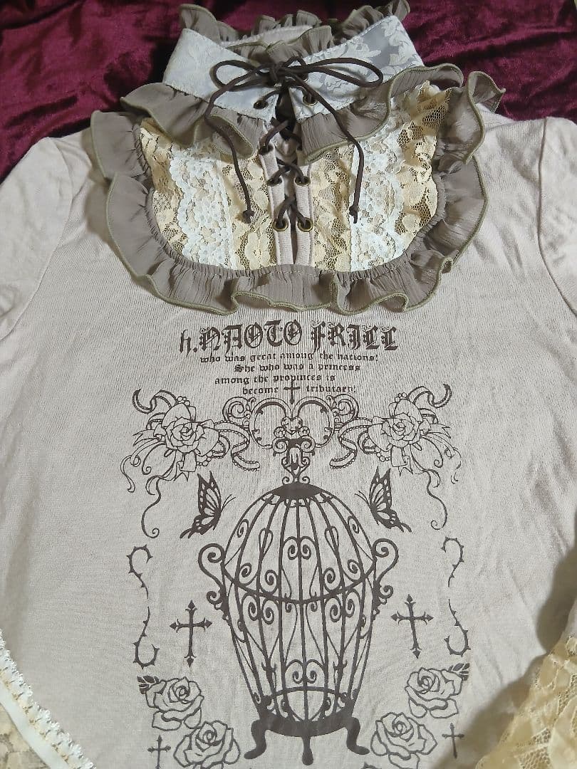 り*ん様 h.naoto エイチナオト　フリルFRILL カットソー　STEAM