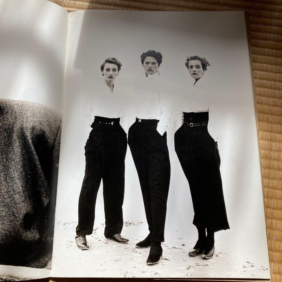 ハイウエスト 白黒チェック ウール秋冬パンツ　レディースM 1987年　川久保怜