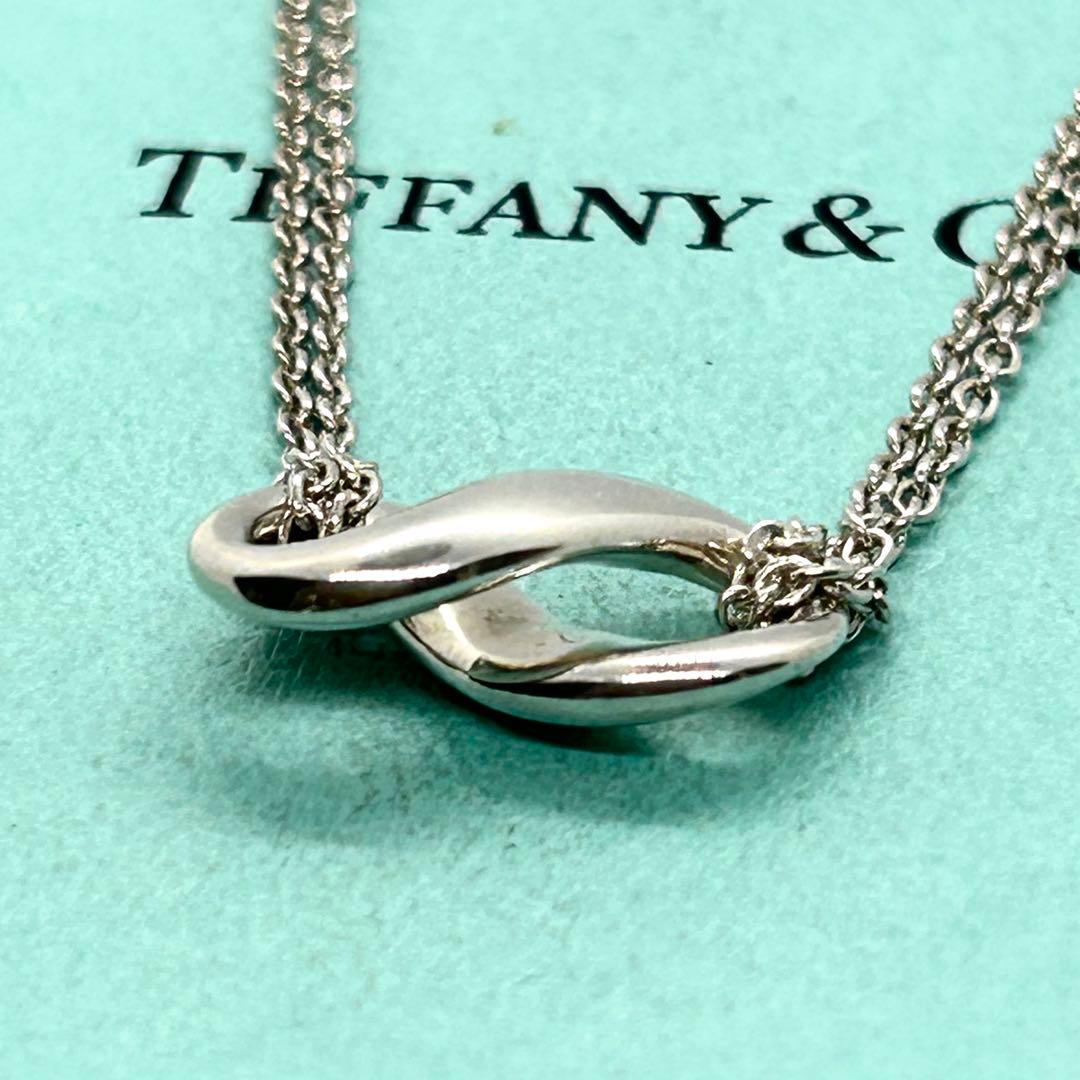 ティファニー❤️インフィニティ 無限モチーフ ネックレス シルバー ダブルチェーン