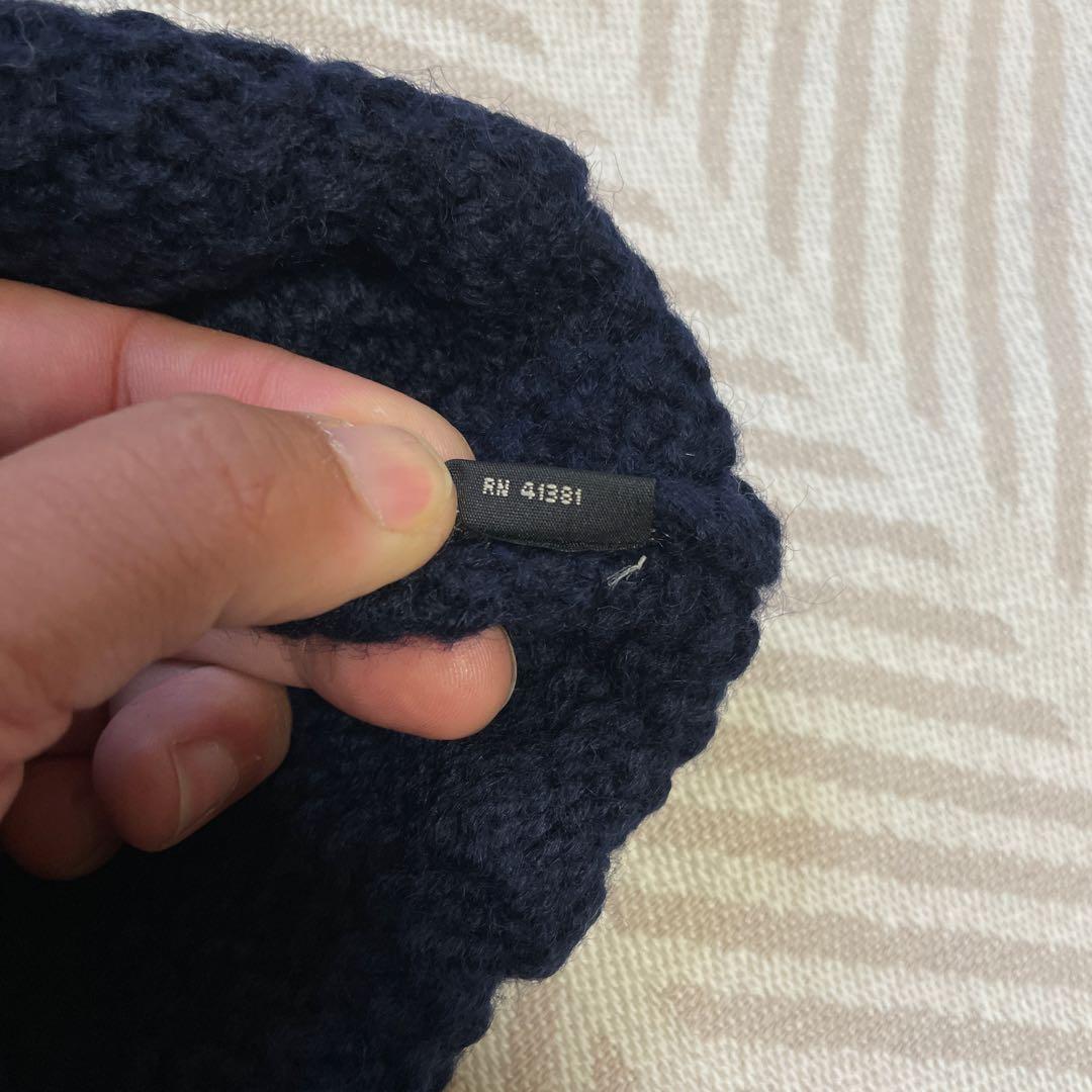 新品未使用 デッドストック RRL 三つ星 ケーブルニット XL ネイビー