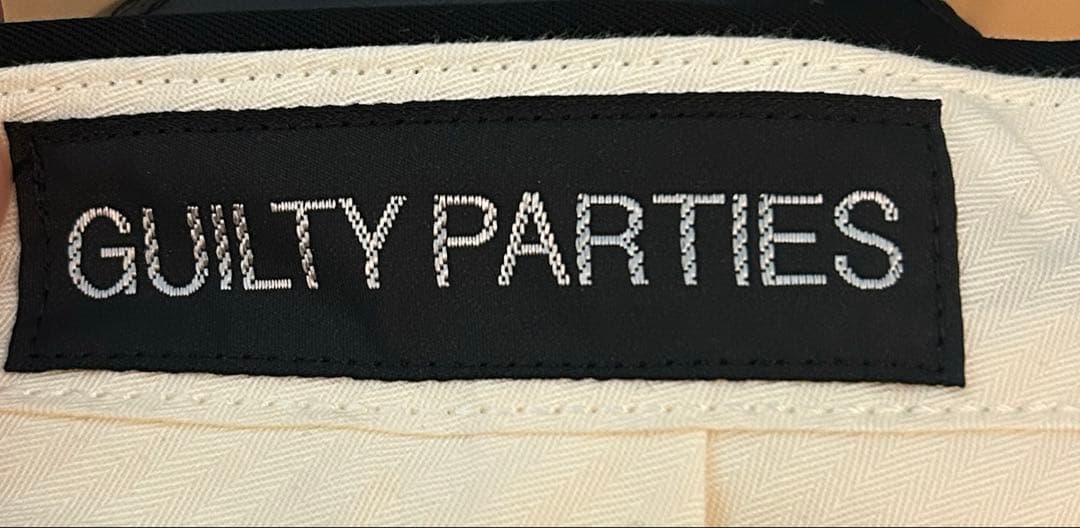 ワコマリアWACKOMARIAブラック スラックス　GUILTY PARTIES