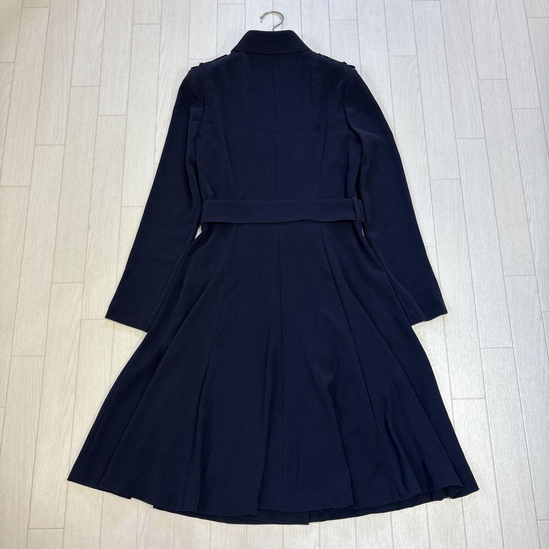 タグ付き EPOCA エポカ 2WAY トレンチ風ワンピース ネイビー 42
