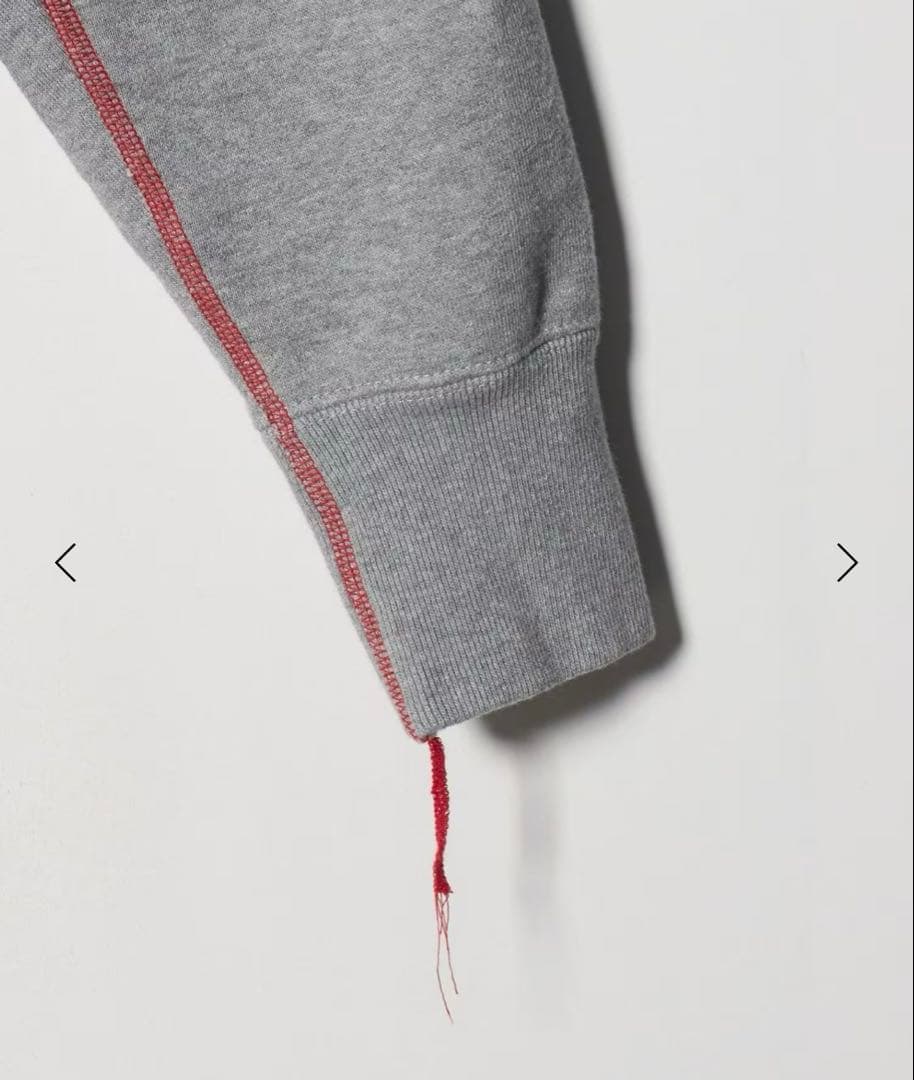 ＜6(ROKU)＞コットン ウラケ フーディ-MD.GRAY