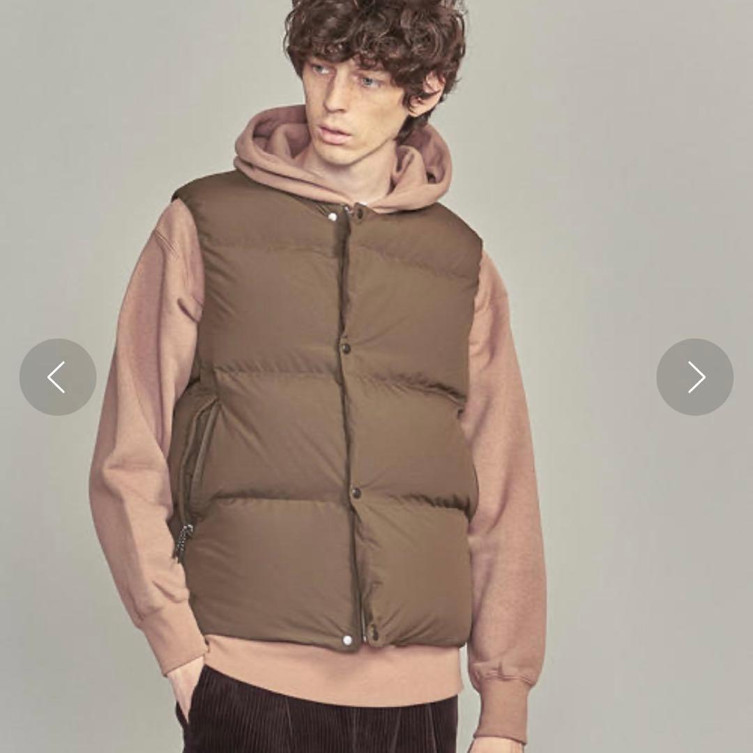 【未使用タグ付き】ユナイテッドアローズ ダウンベスト ノーカラー XLサイズ