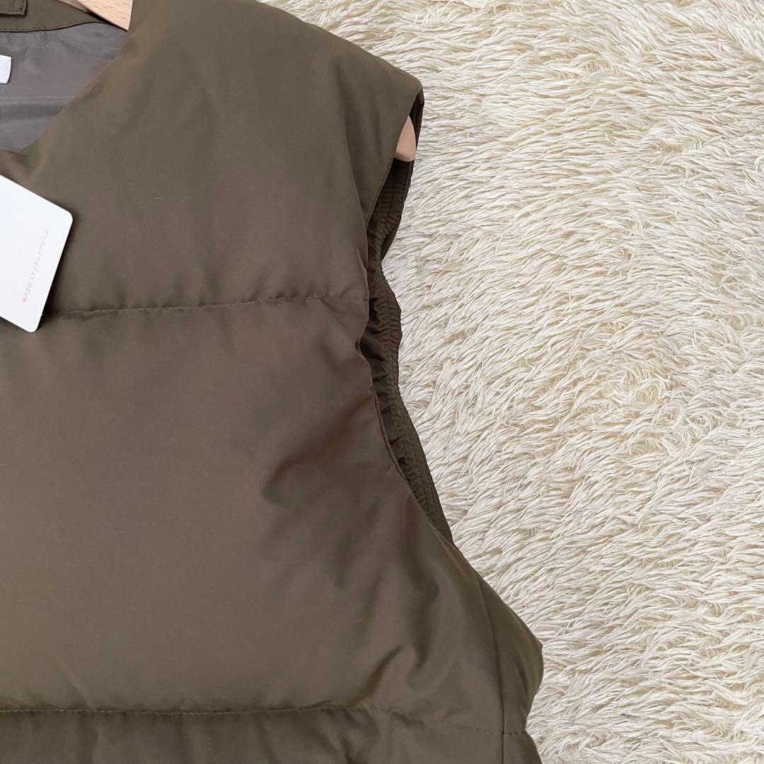 【未使用タグ付き】ユナイテッドアローズ ダウンベスト ノーカラー XLサイズ