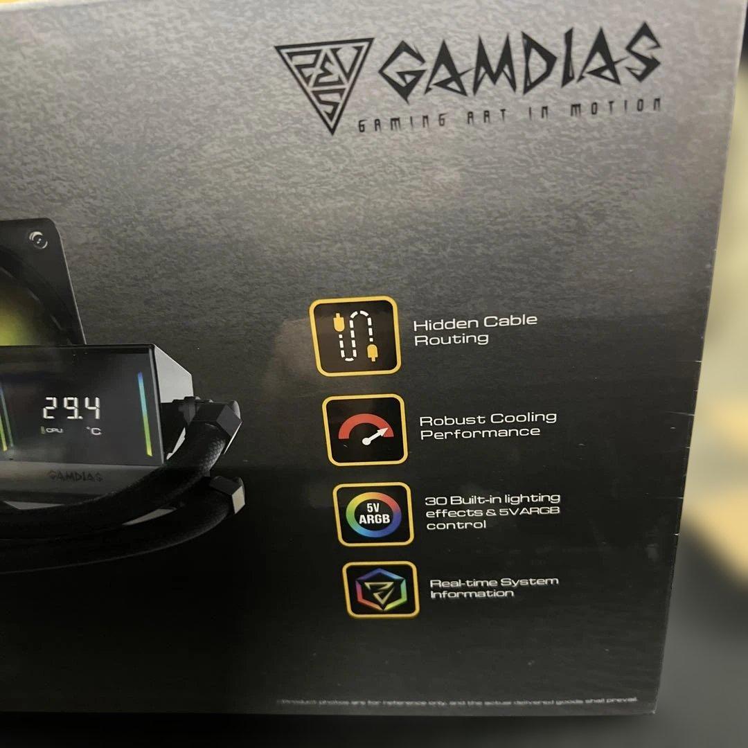 GAMDIAS CHIONE E4 360mm AIO CPUクーラー