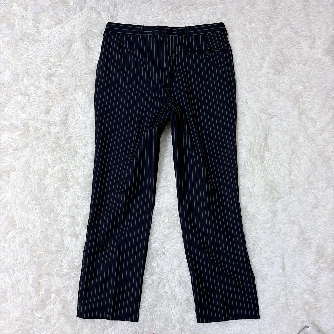美品✨　ポールスミス　ロンドン　ストライプ　ネイビー　ゼニア　背抜き