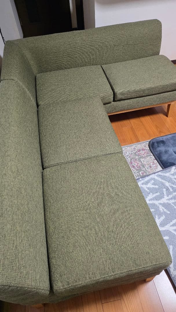 【yuuuumi】ニトリ　二人掛けソファ 緑