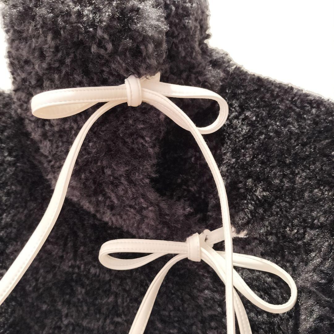 ＜SORIN＞Synthetic Fur Lace-up Cardiganタグ付