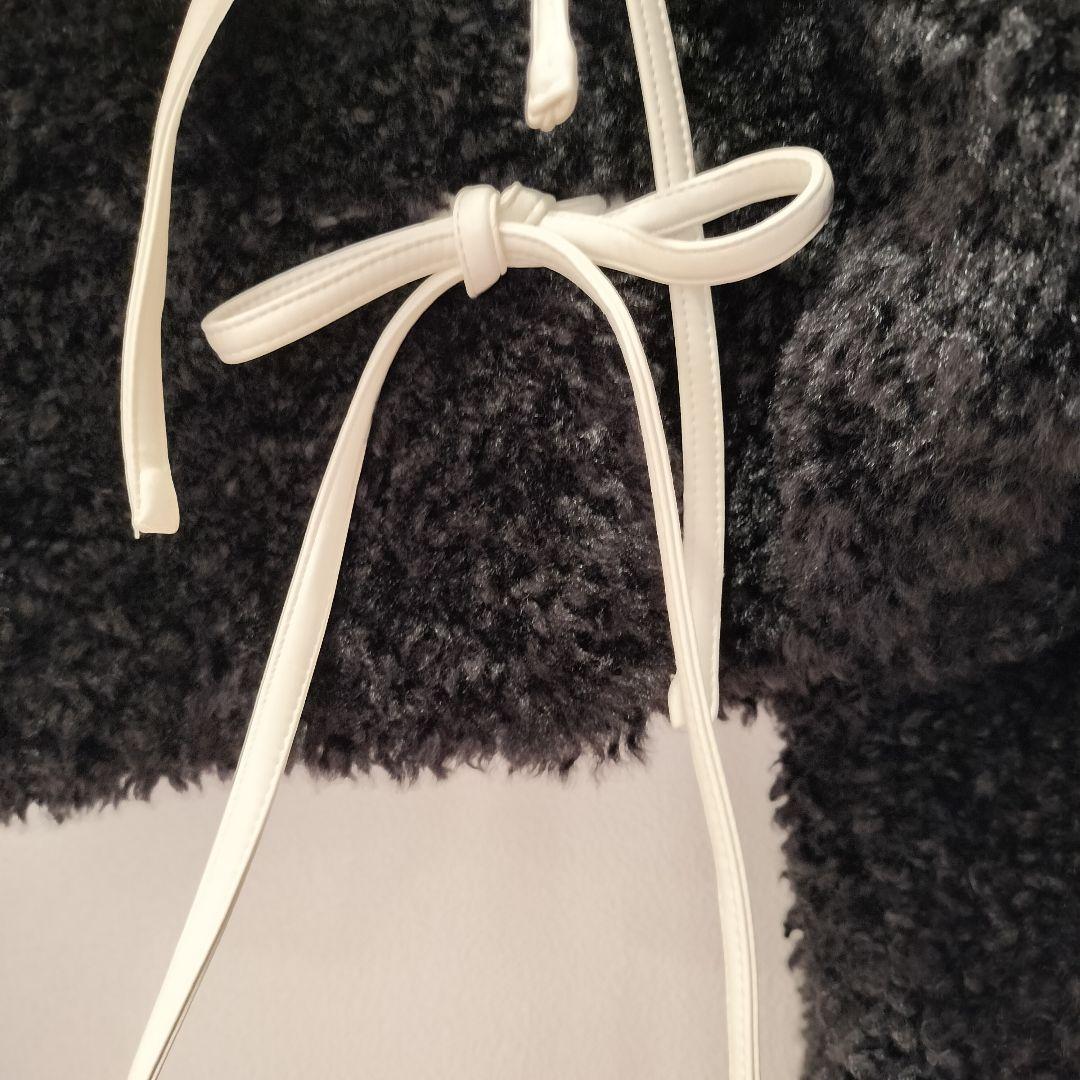 ＜SORIN＞Synthetic Fur Lace-up Cardiganタグ付