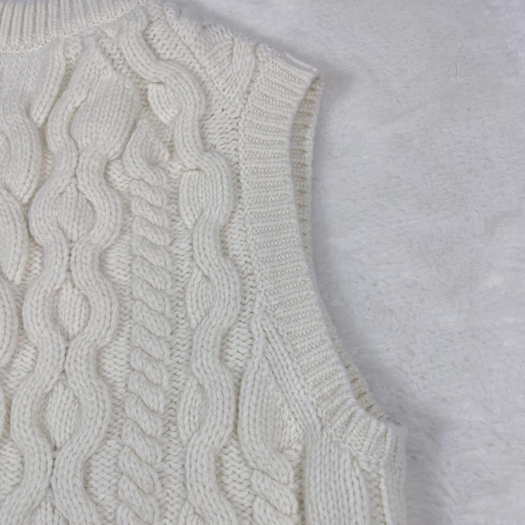 ナインチェ＊˚✧₊⁎24AW Theory ケーブルニット ノースリーブ