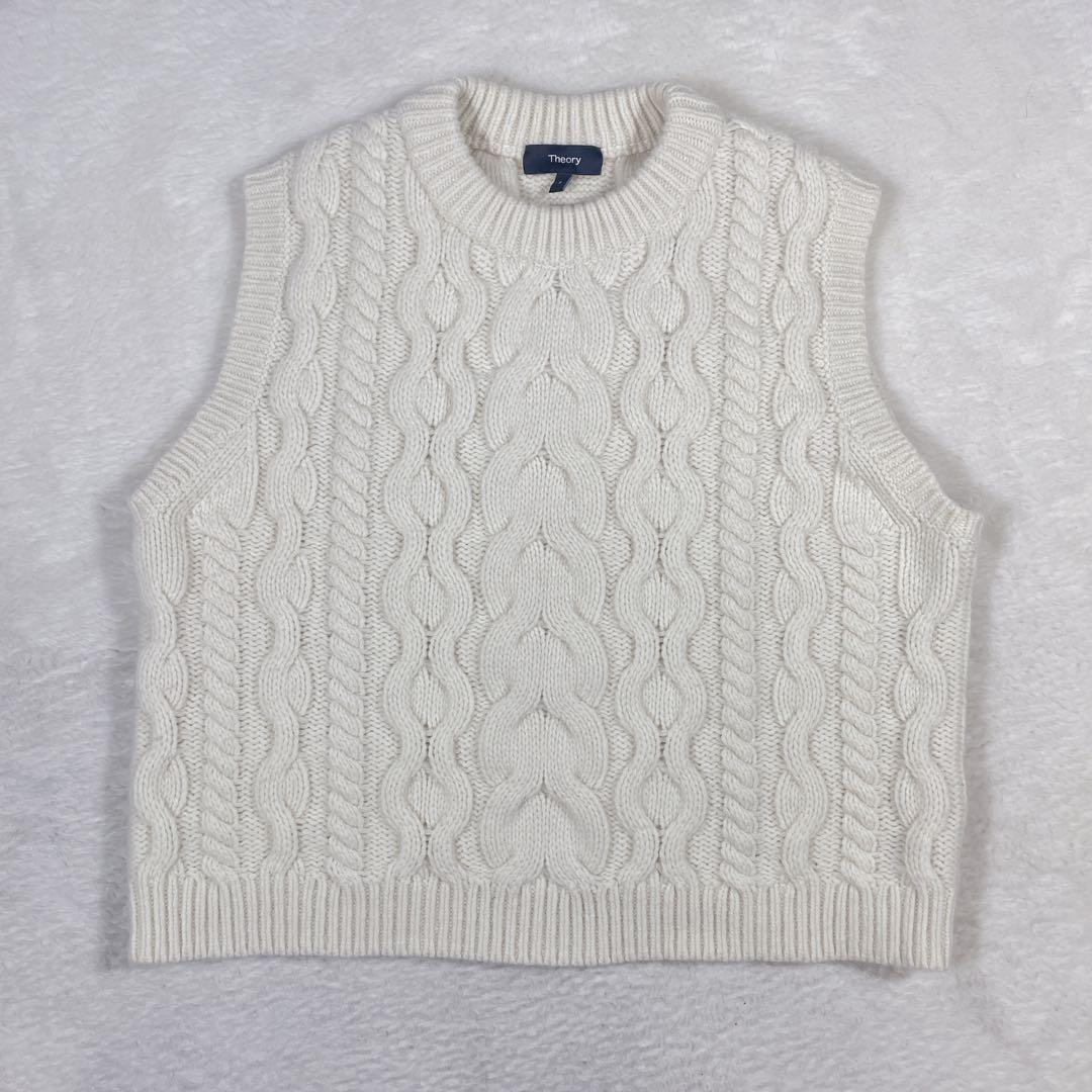 ナインチェ＊˚✧₊⁎24AW Theory ケーブルニット ノースリーブ