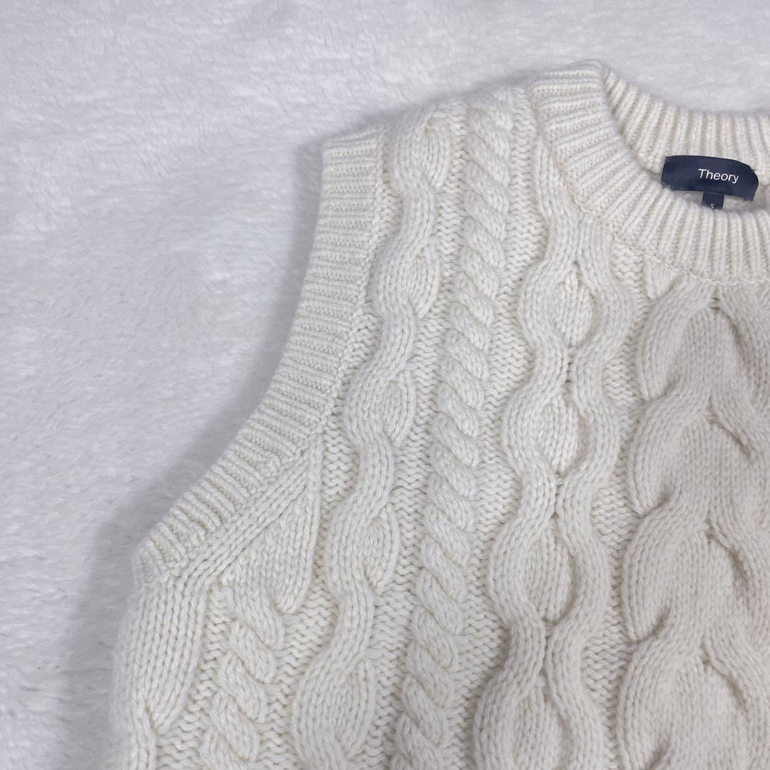 ナインチェ＊˚✧₊⁎24AW Theory ケーブルニット ノースリーブ