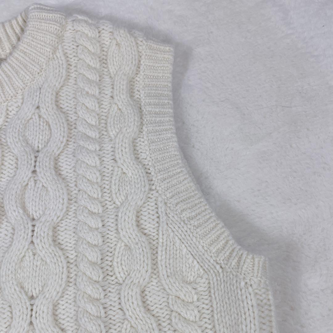 ナインチェ＊˚✧₊⁎24AW Theory ケーブルニット ノースリーブ