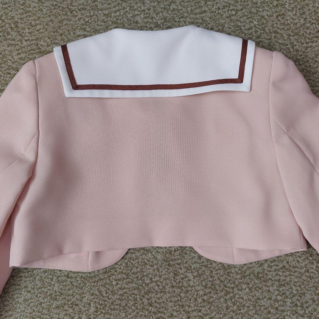 120size ベージュ×チェック 入学 卒園 発表会 セレモニー フォーマル