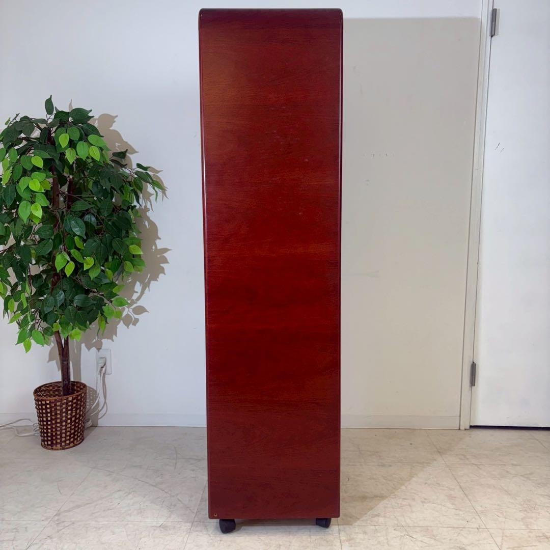 ハンガーラック　ワインローズ　モダン家具　ミッドセンチュリー　木製　キャスター付