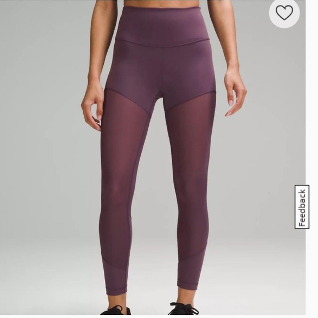 お値下げ‼️Lululemon パープル メッシュ レギンス