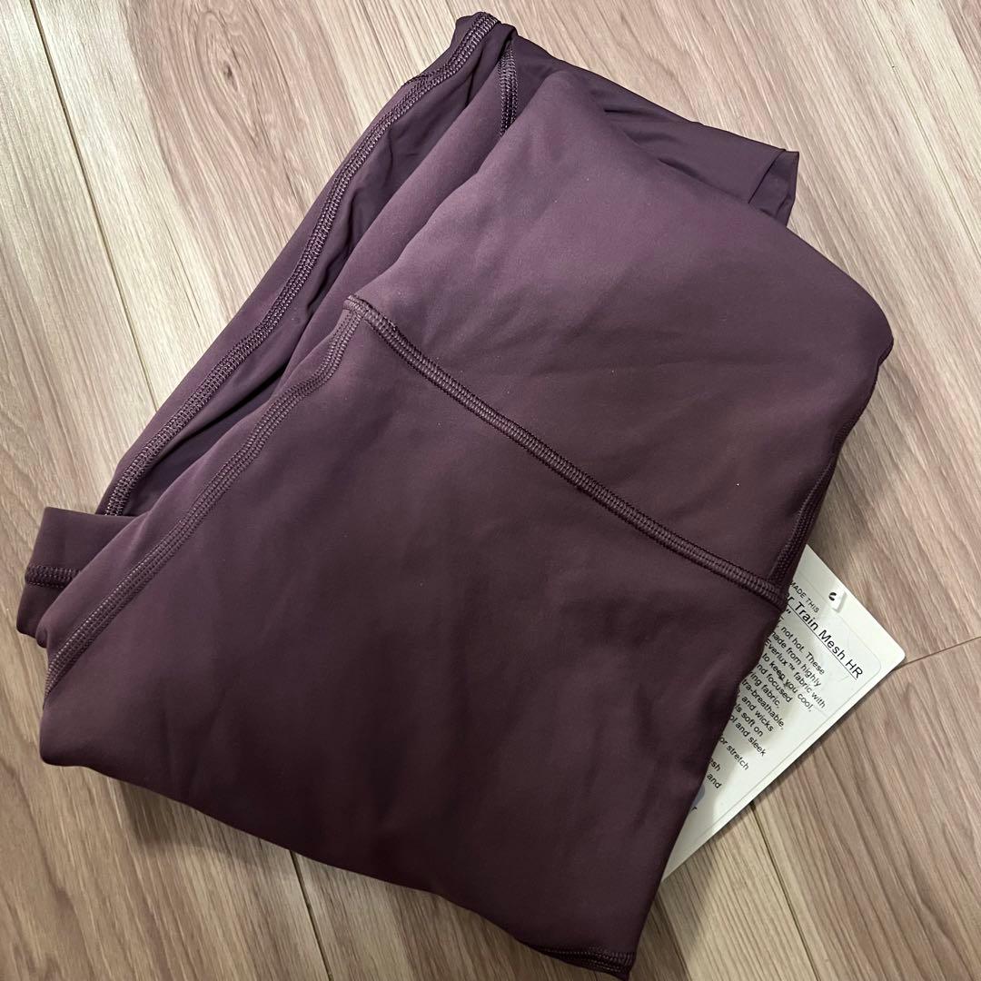 お値下げ‼️Lululemon パープル メッシュ レギンス