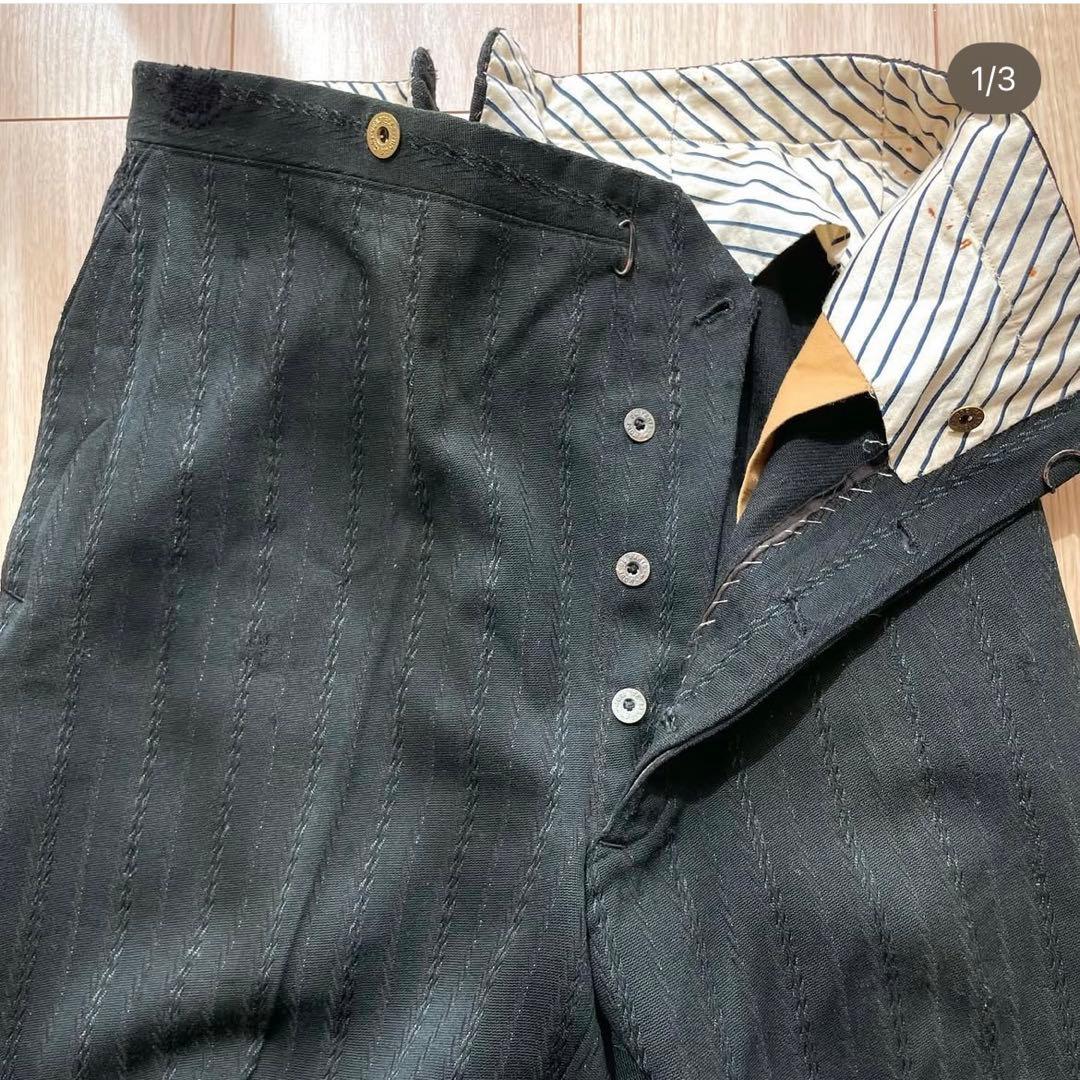 フレンチ ウールファーマーズトラウザーズ スペシャルファブリック ヴィンテージ