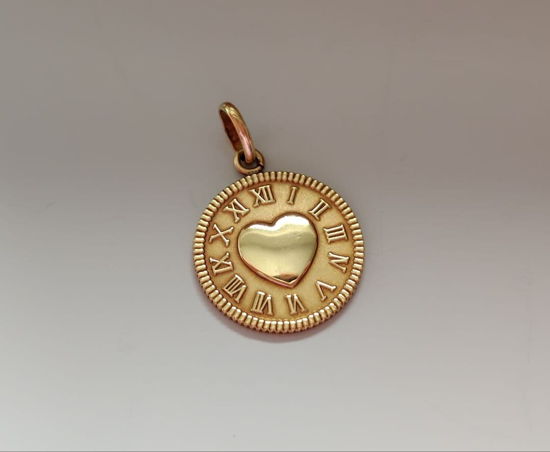 【ジュエリーマキ】K18 YG  ハート ネックレス トップ チャーム