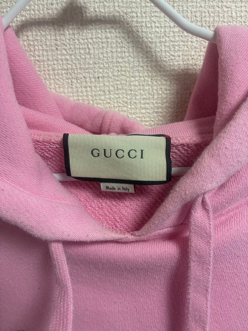 GUCCI ピンク パーカー