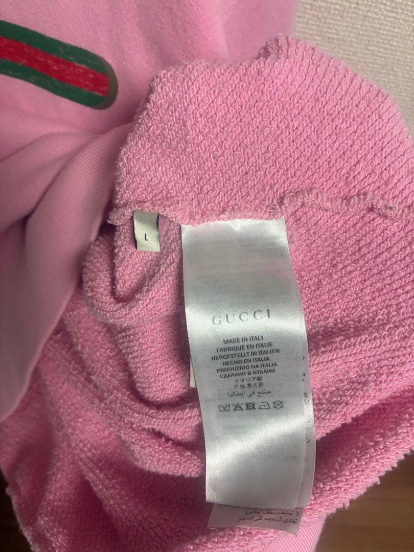 GUCCI ピンク パーカー