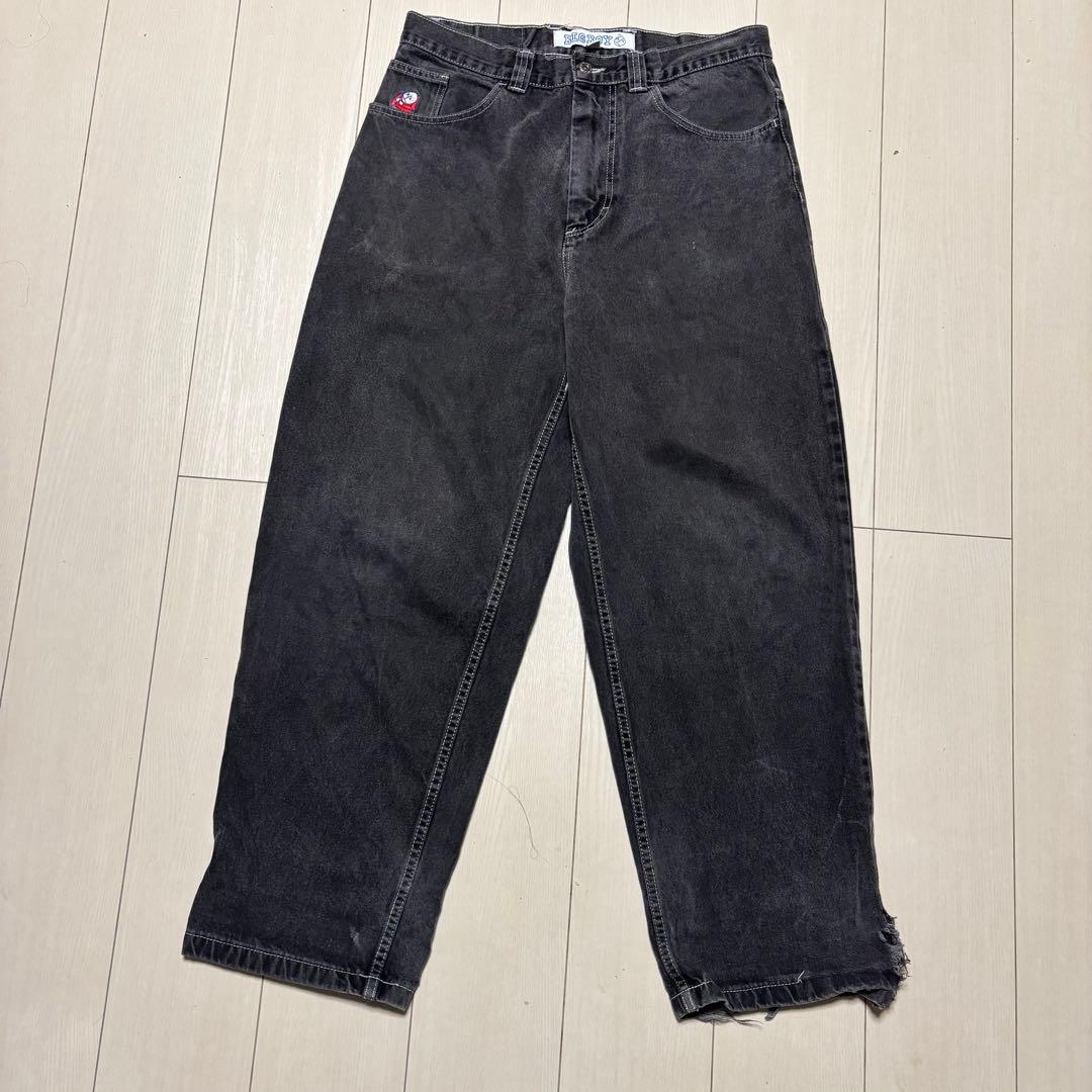 POLAR SKATE BIGBOY 旧ロゴ　グレー　デニム　Mサイズ