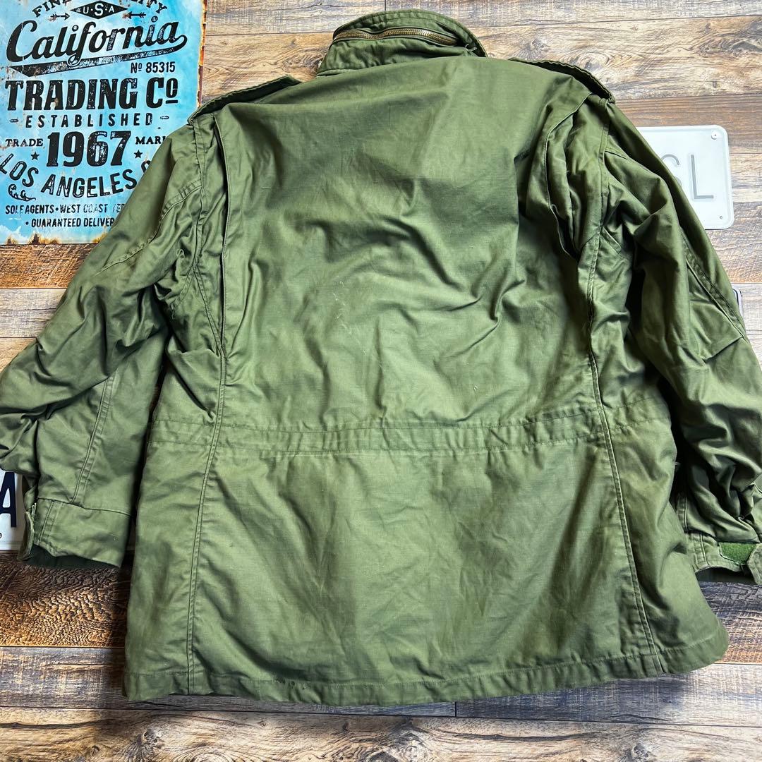 ポ*ん様 70s 米軍実物 M-65 フィールドジャケット LARGE SCOV