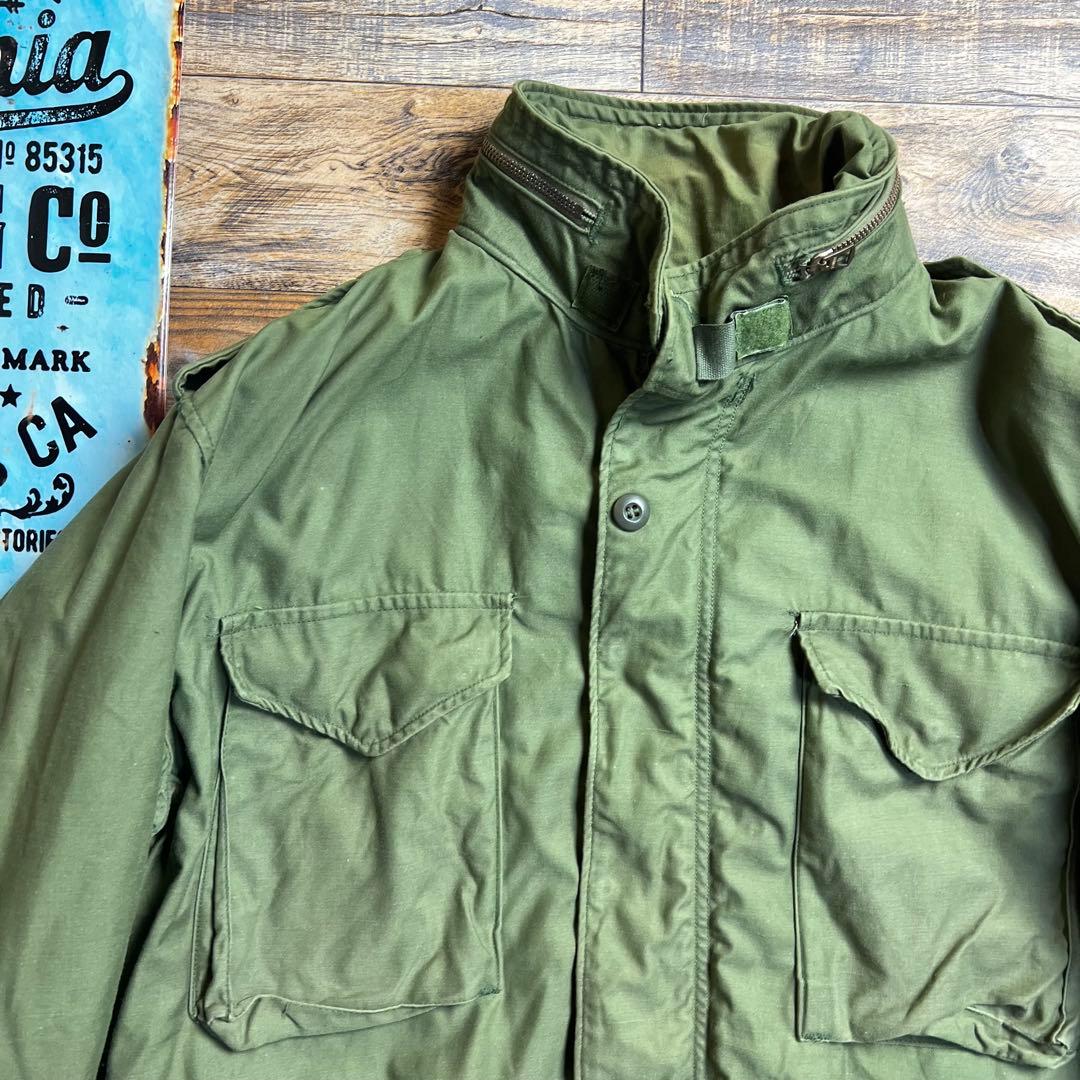ポ*ん様 70s 米軍実物 M-65 フィールドジャケット LARGE SCOV