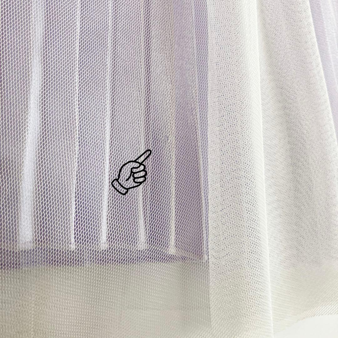 ラベンダー×ホワイト 120 セレモニー 入学 卒園 発表会 フォーマル