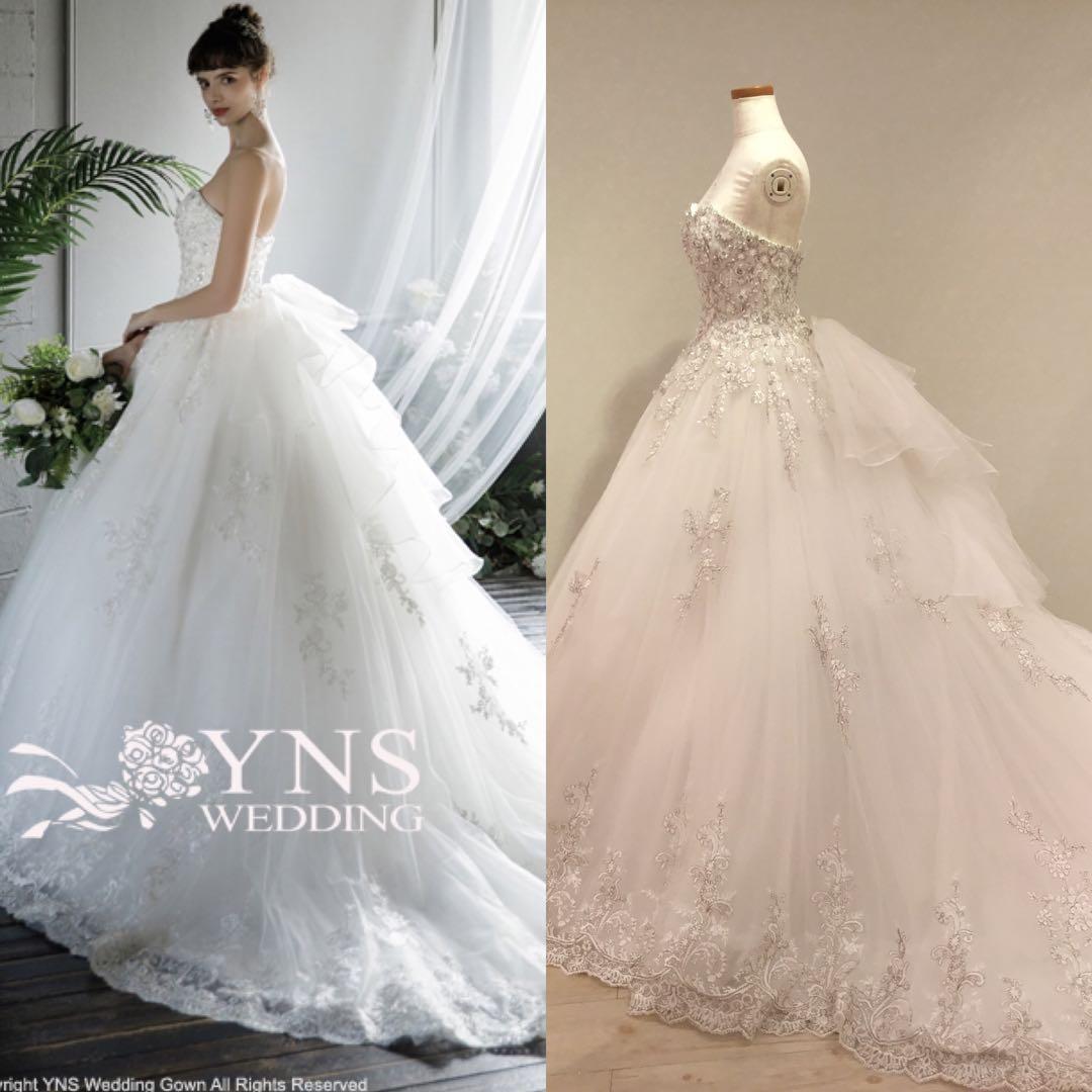 に*ぶ様 YNS WEDDING エレガント華やか　プリンセスラインドレス