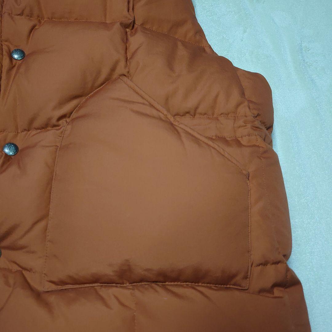 BEAMS PLUS　トリプルコラボ　ダウンベスト XL　美品　オレンジ