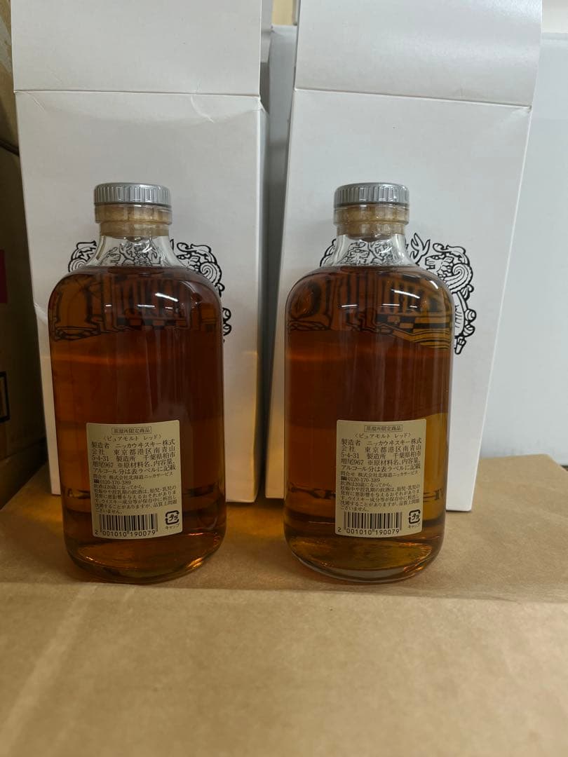 NIKKA WHISKY 500ml 43%2本セット　レッドラベル
