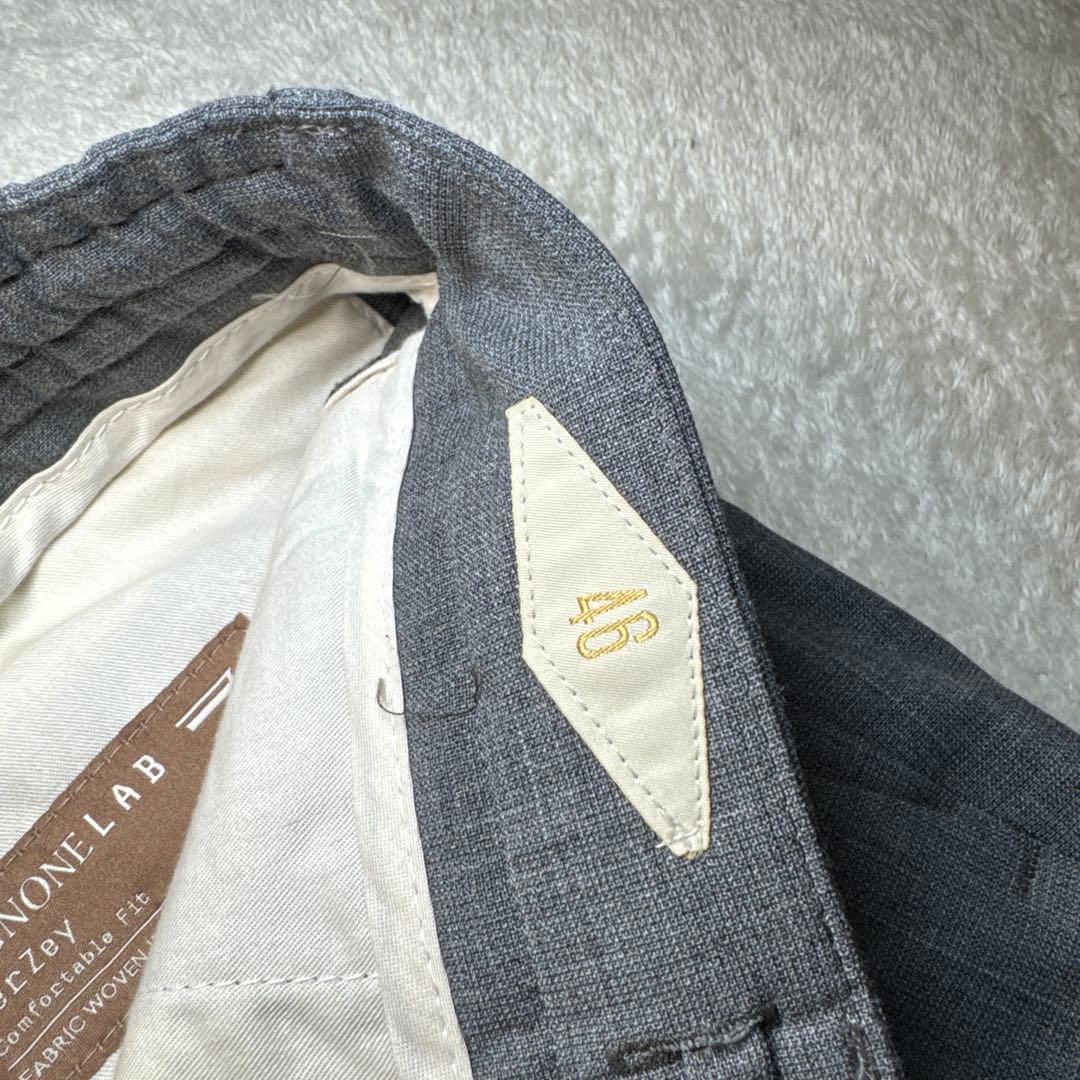 12 未使用　春夏　BRIGLIA ブリリア　イージースラックス　グレー　46M