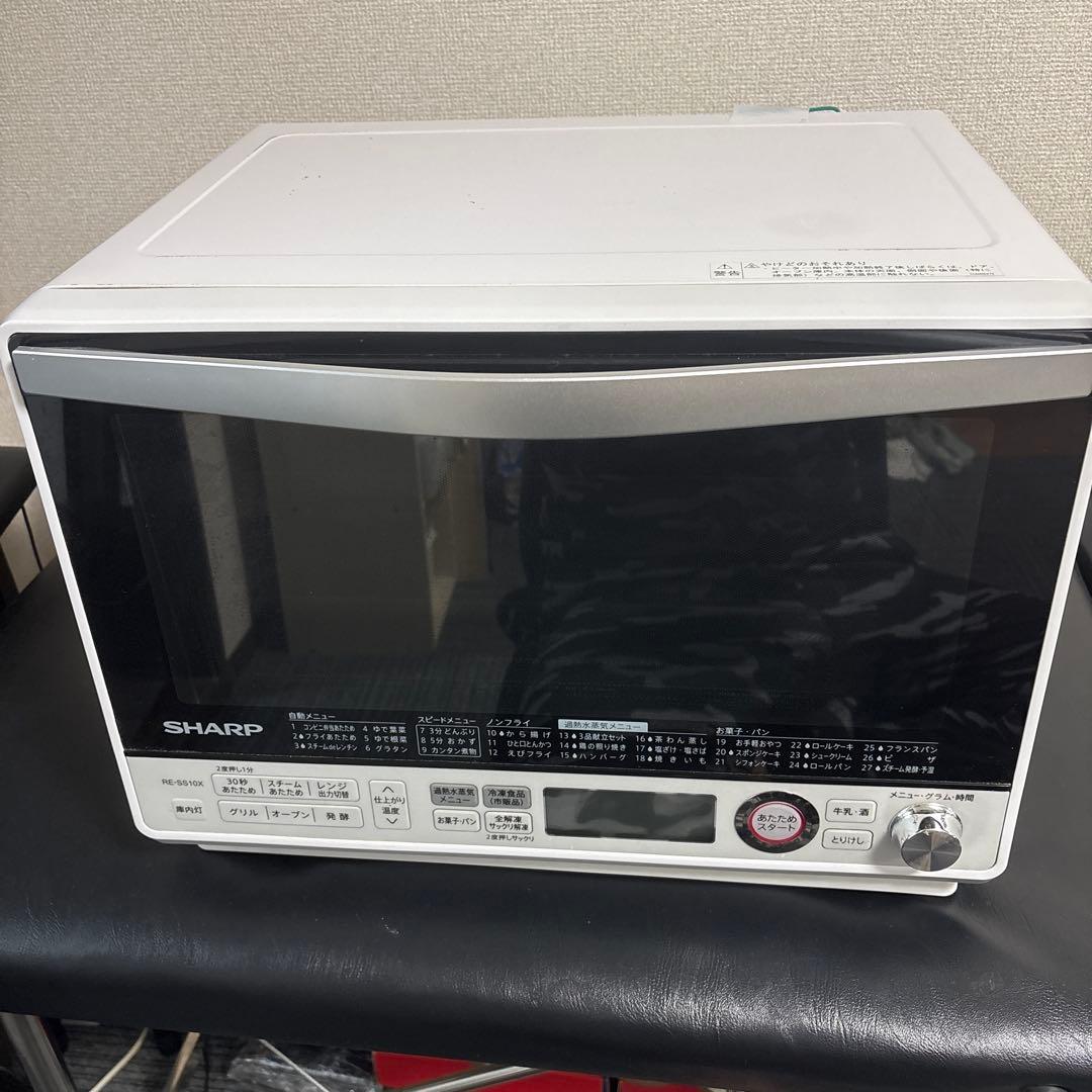 【ジャンク】　SHARP オーブンレンジ RE-SS10X ホワイト