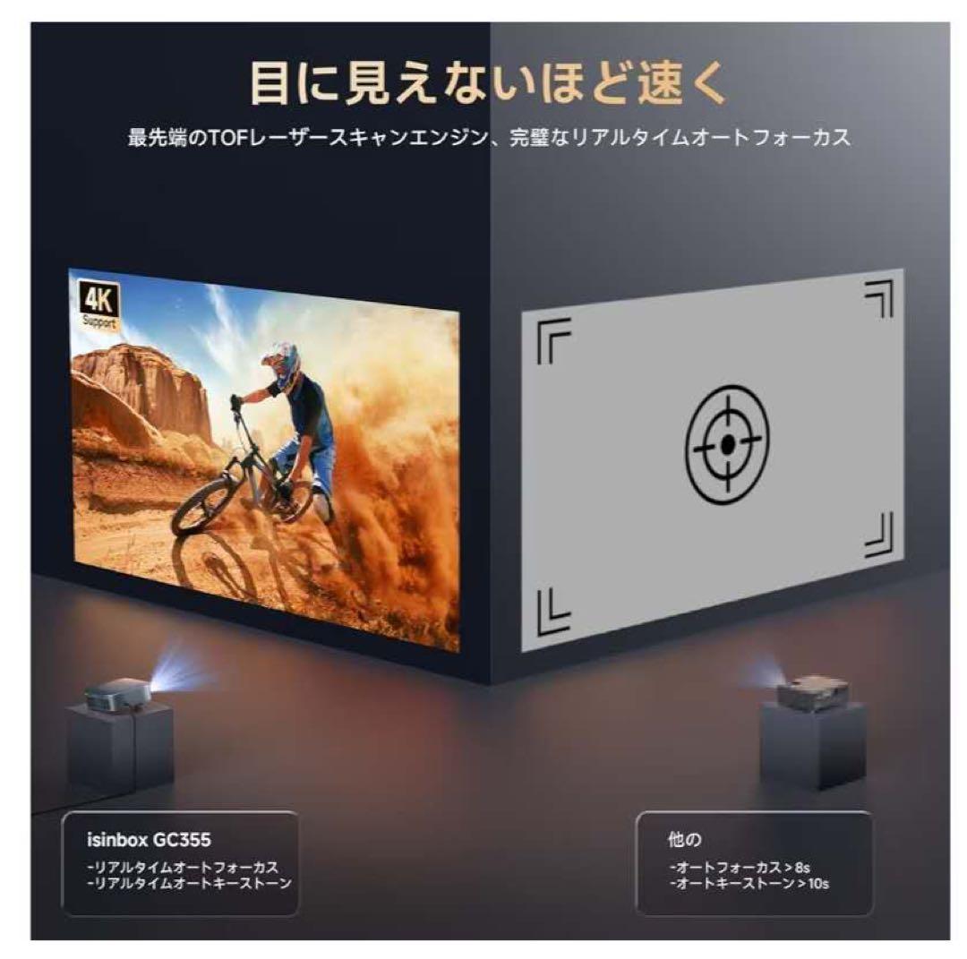 プロジェクター 小型 4K対応 ぷろじえくたー Switch対応 ゲーム用