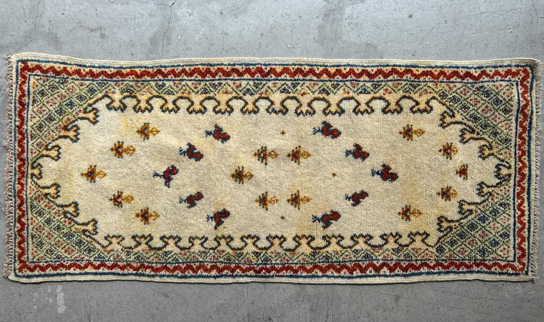 ◉90's vintage rug◉187×82　アゼルバイジャン産　ランナー